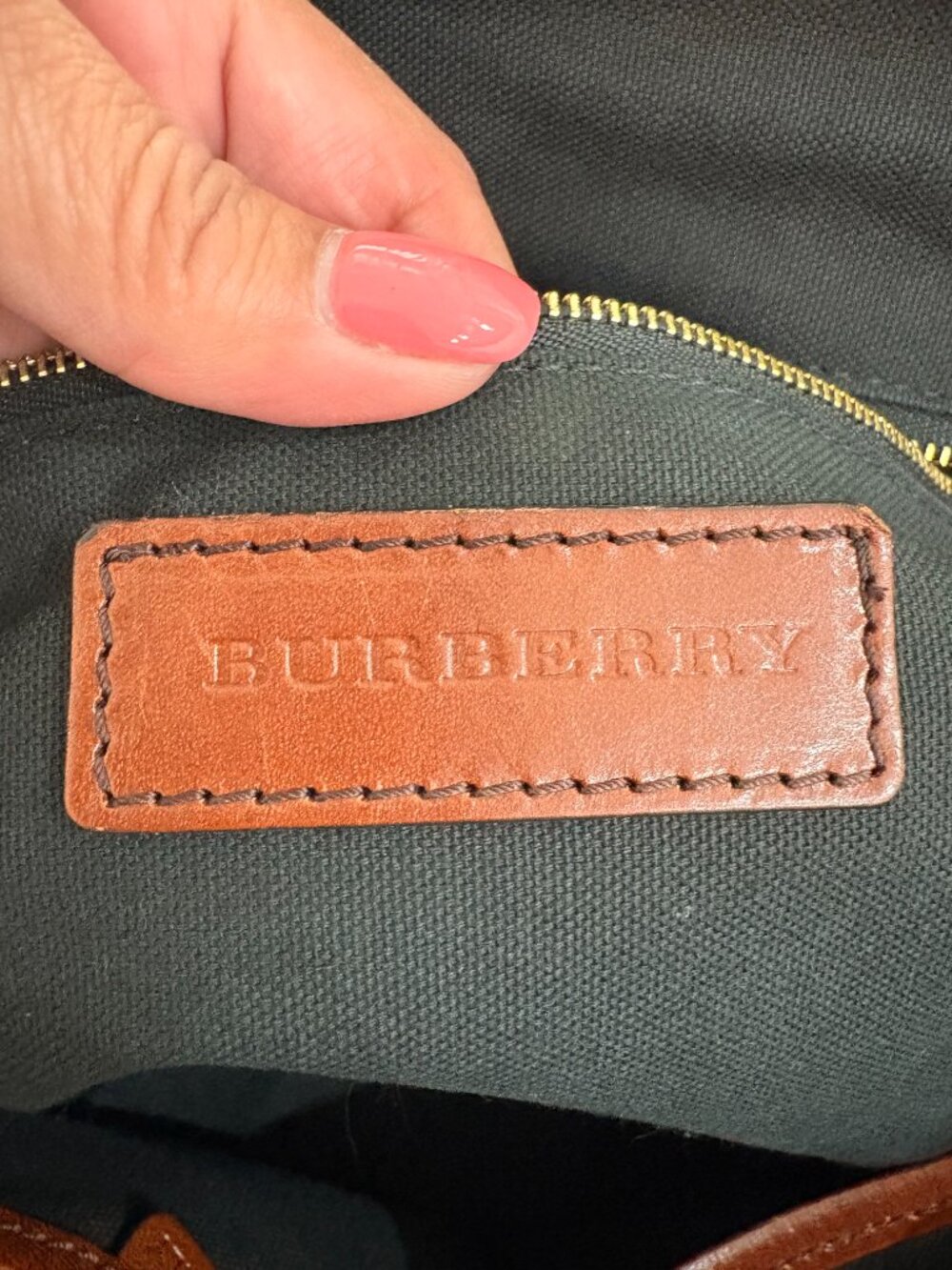 Burberry Orchard Check Bowling Bag - Picture 11 of 11